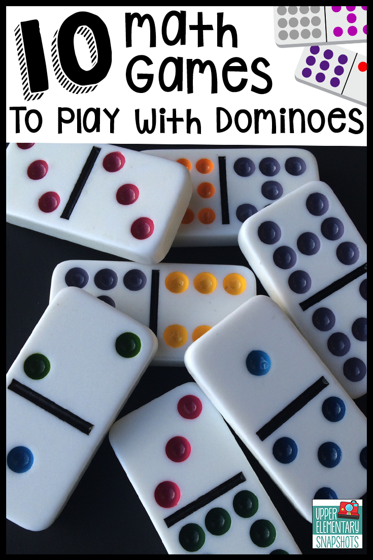 10 Math Games To Play With Dominoes | Upper Elementary Snapshots throughout Printable Multiplication Dominoes