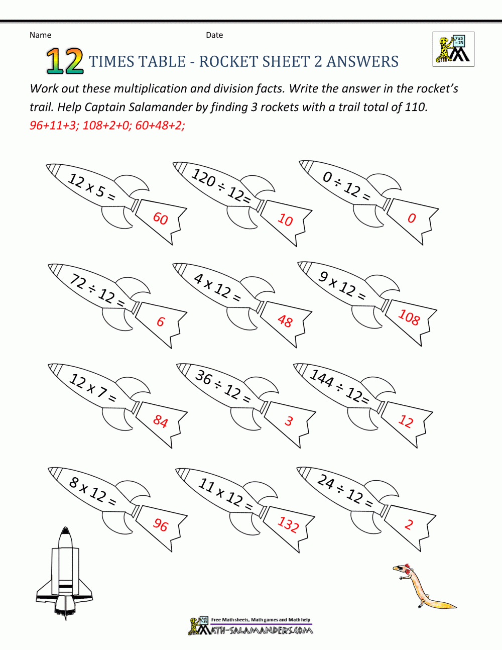 12 Times Tables Worksheets regarding Printable Multiplication Worksheets 0-12