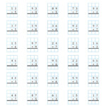 2-Digit1-Digit Multiplication With Grid Support (A) within Printable Long Multiplication