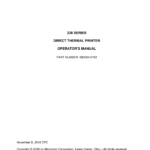 238 Series Direct Thermal Printer Operator`s Manual regarding Printable Multiplication Chart 25X25