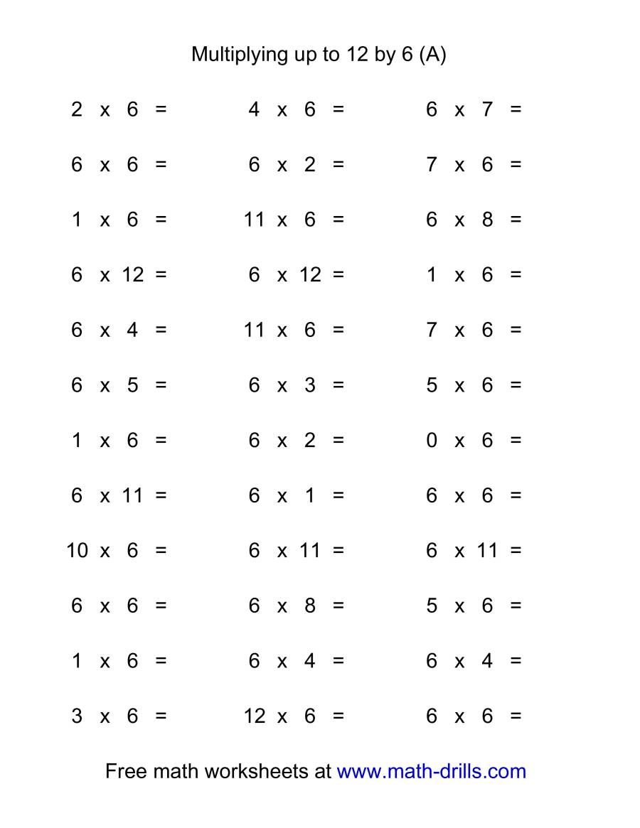  Multiplication Worksheets 6 12 PrintableMultiplication