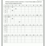 3Rd Grade Math Worksheets | Free 3Rd Grade Math Worksheets With Multiplication Worksheets 8 Tables