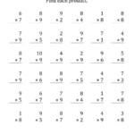 3Rd Grade Multiplication Worksheets   Best Coloring Pages Pertaining To Multiplication Worksheets 8 Grade