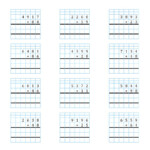 4-Digit2-Digit Multiplication With Grid Support (A) intended for Printable Multiplication Grid Worksheet Generator