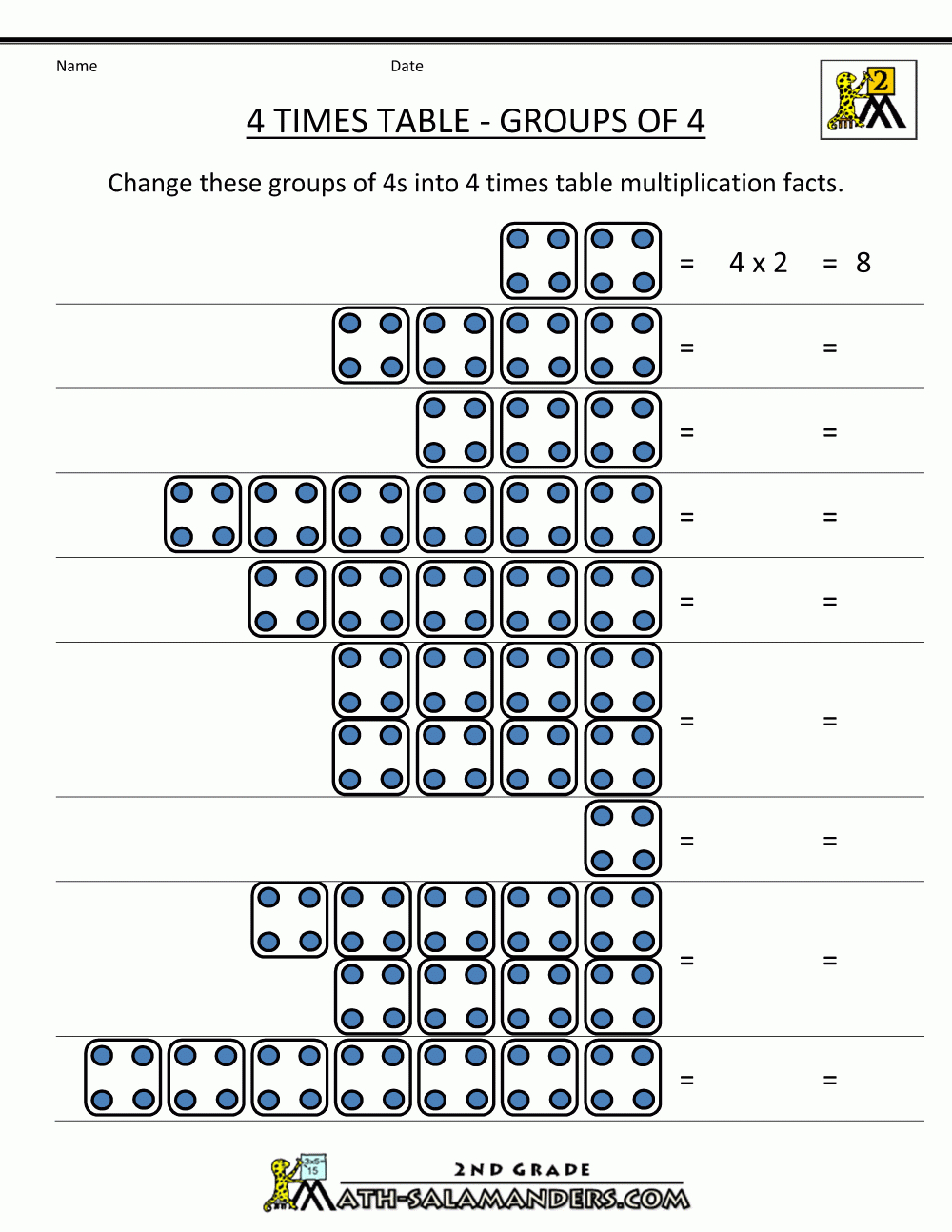 4 Times Tables Grouping | Times Tables Worksheets, Times pertaining to Printable Multiplication 4S