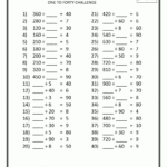 4Th Grade Math Worksheets Printable Free | Math Worksheets In Printable Multiplication Sheets Grade 4