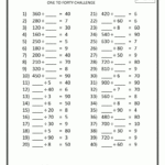 4Th Grade Math Worksheets Printable Free | Math Worksheets in Printable Multiplication Sheets Grade 4