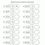 6 Times Table throughout Printable Multiplication Worksheets 6 Times Tables