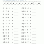 7 Grade Worksheets Free Printables | Chesterudell For Printable Multiplication Worksheets 7&#039;s And 8&#039;s