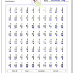 80 And 100 Problem Spaceship Math/rocketmath/mad Minute for Multiplication Worksheets 80 Problems