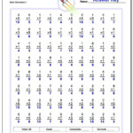 80 And 100 Problem Spaceship Math/rocketmath/mad Minute intended for Multiplication Worksheets 80 Problems