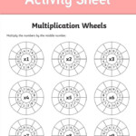 A Worksheet Featuring Multiplication Wheels For Times Tables For Printable Multiplication Wheels