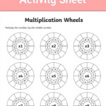 A Worksheet Featuring Multiplication Wheels For Times Tables for Printable Multiplication Wheels