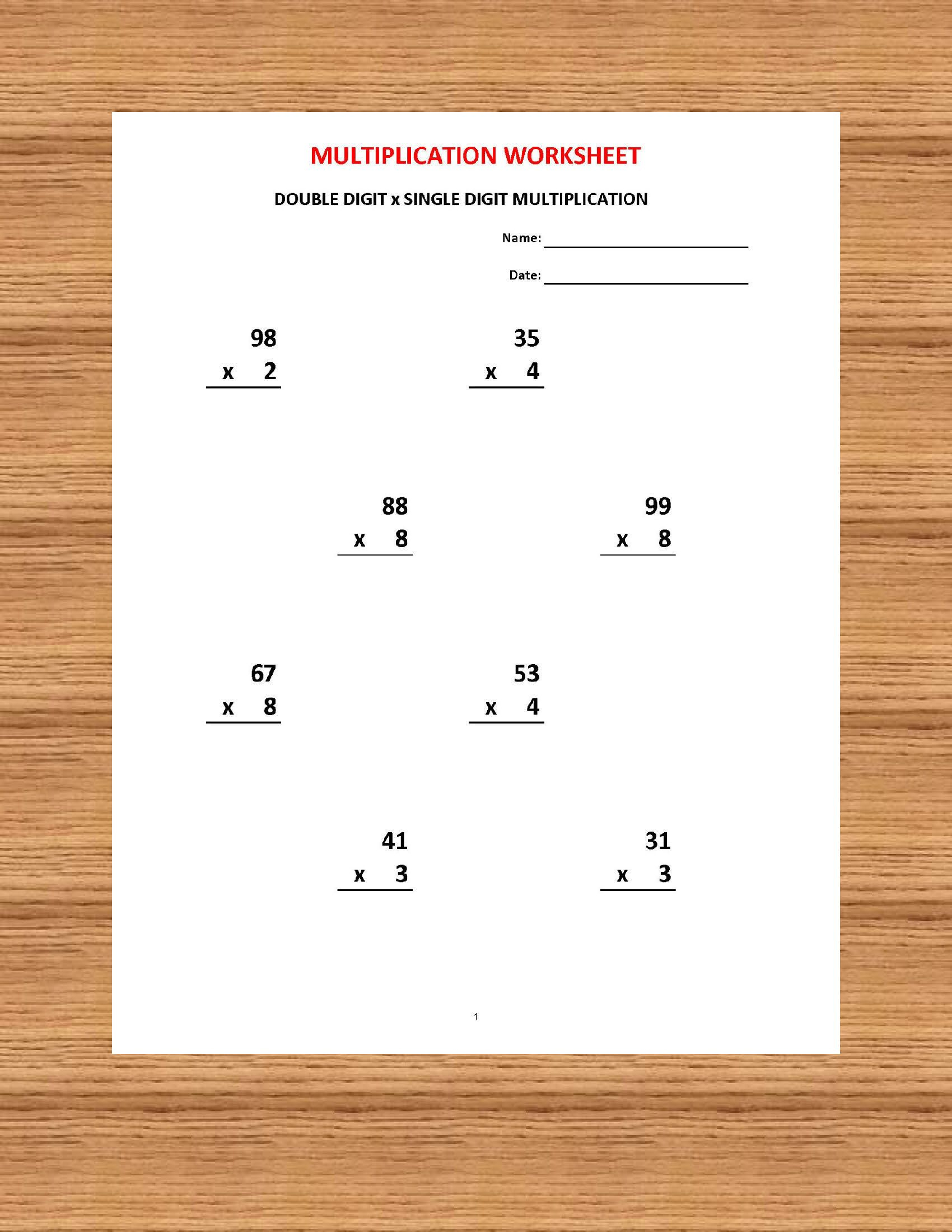 Addition 1 Minute Drill H With Answers (10 Math Sheets)/pdf with regard to 6 Multiplication Worksheets Pdf