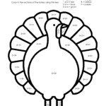 Addition Color Sheets | To Enjoy This Thanksgiving Math With Regard To Printable Multiplication Turkey