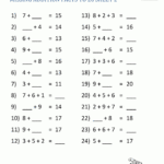 Addition Facts To 20 Worksheets   Math Salamanders With Printable Multiplication Practice Worksheets