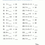 Addition Facts To 20 Worksheets - Math-Salamanders with Printable Multiplication Practice Worksheets