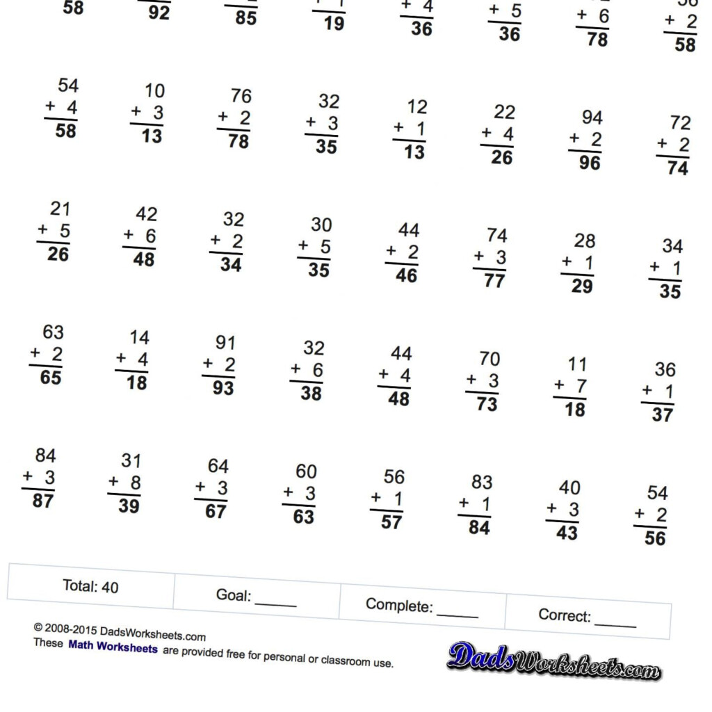 Addition Worksheets! No Carry | Math 1 | Addition Worksheets Pertaining To Multiplication Worksheets No Carrying Addition Worksheets! No Carry | Math 1 | Addition Worksheets Pertaining To Multiplication Worksheets No Carrying
