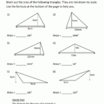 Area Of Right Triangle Worksheets in Printable Multiplication Triangles