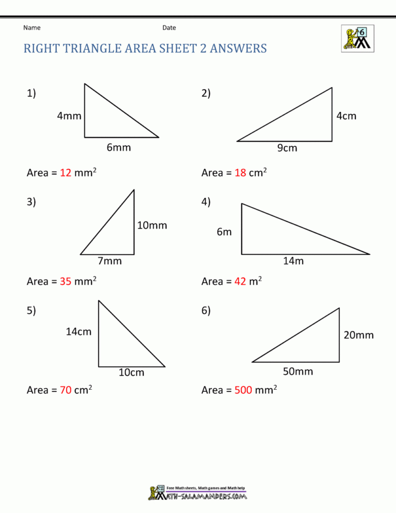 Area Of Right Triangle Worksheets Within Printable Multiplication Triangles Area Of Right Triangle Worksheets Within Printable Multiplication Triangles