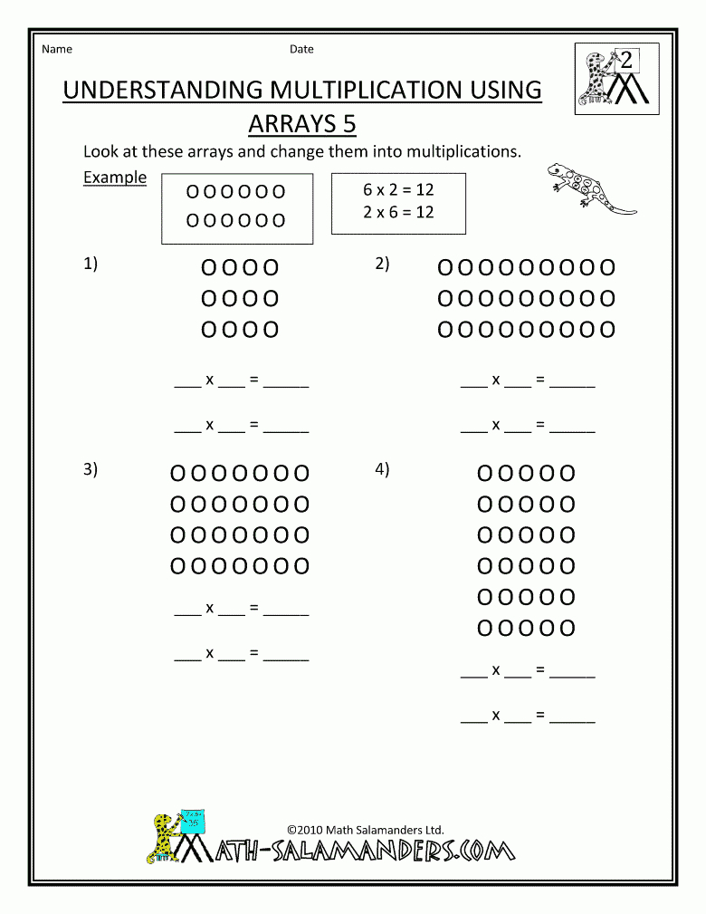 Arrays Sheets (2Nd/3Rd Gr) | Free Printable Multiplication intended for Printable Multiplication Array Worksheets Arrays Sheets (2Nd/3Rd Gr) | Free Printable Multiplication intended for Printable Multiplication Array Worksheets