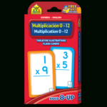 Bilingual Multiplication 0-12 Flash Cards (Multiplicacion 0-12 Tarjetas  Ilustrativas) in Printable Multiplication Cards 0-12