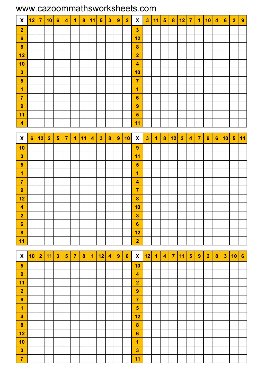 blank multiplication table 3rd grade multiplication grid inside free