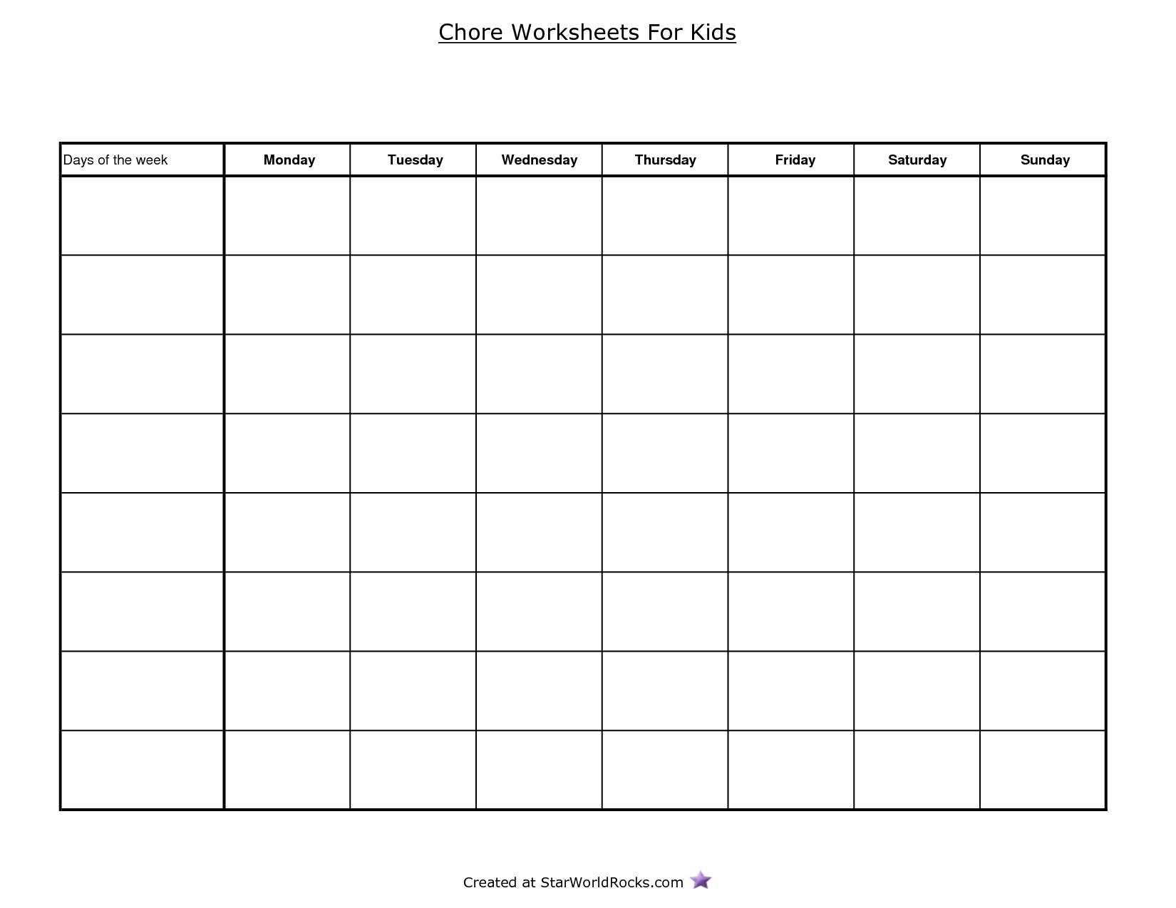 Blank Table Chart - Zelay.wpart.co in Printable Blank Multiplication Table