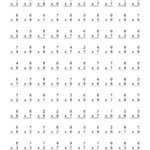 By 7 Multiplication Worksheet | Printable Worksheets And For Multiplication Worksheets 9S