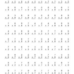 By 7 Multiplication Worksheet | Printable Worksheets And for Multiplication Worksheets 9S