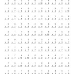 By 7 Multiplication Worksheet | Printable Worksheets And inside Free Printable 7 Multiplication Worksheets