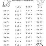 Coloring Book : 3Rd Gradeiplication Facts Worksheets regarding Printable Multiplication Drills