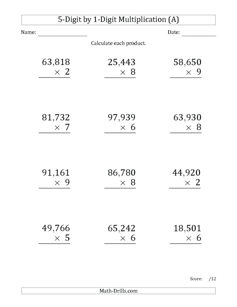 Coloring Book : Free Printable Multiplication Worksheets intended for 5 Multiplication Printable