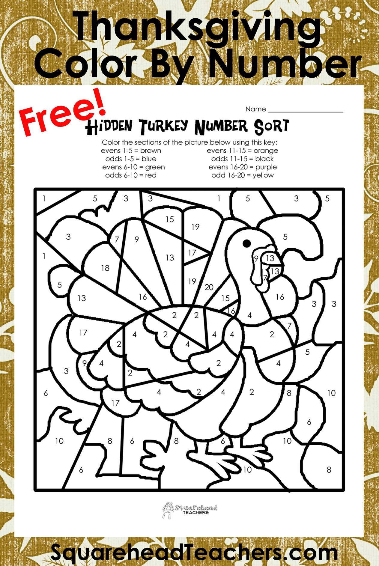 Coloring Pages : Tremendous Thanksgivingornumber Turkey for Printable Multiplication Turkey
