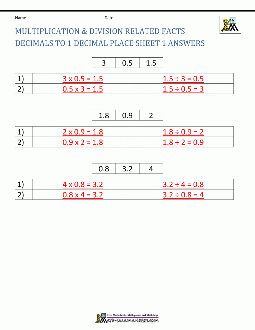 Decimal Division Worksheets regarding Worksheets In Multiplication And Division Decimal Division Worksheets regarding Worksheets In Multiplication And Division