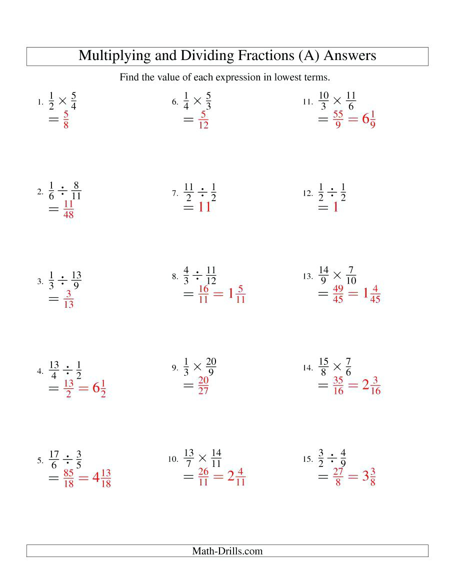 Division Of Fractions Worksheets Download Free Educational in Worksheets On Multiplication And Division For Grade 4 Division Of Fractions Worksheets Download Free Educational in Worksheets On Multiplication And Division For Grade 4