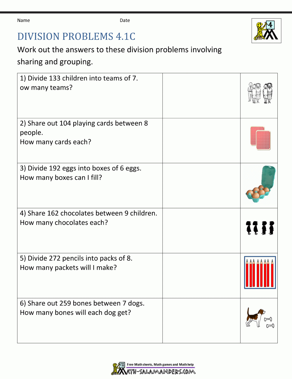 Division Worksheets Grade 4 with regard to Worksheets On Multiplication And Division For Grade 4