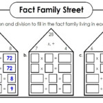 Fact Families Worksheets Printable | Fact Family Worksheet throughout Multiplication Houses Printable