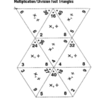 Fact Triangles Worksheet Multiplication And Division within Printable Multiplication Triangles