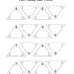 Fact Triangles Worksheet Printable – Printable Shelter In Printable Multiplication Triangles