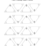 Fact Triangles Worksheet Printable – Printable Shelter in Printable Multiplication Triangles