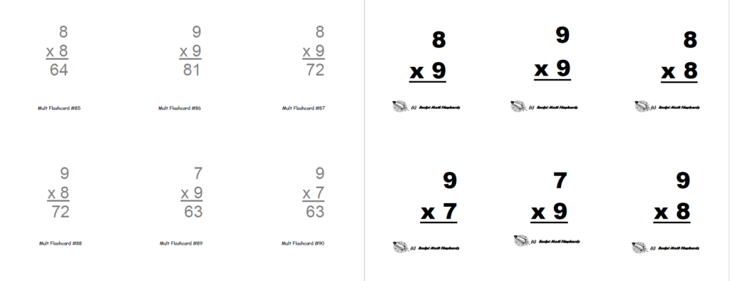 Flashcards (Print Yourself)   Rocket Math Regarding Printable Multiplication Flash Cards
