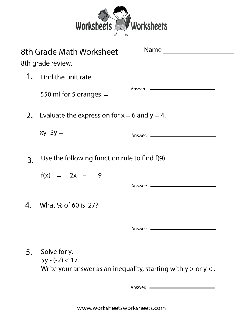 Free 8Th Grade Worksheets | Two Ways To Print This Free 8Th regarding Printable Multiplication Worksheets 8Th Grade