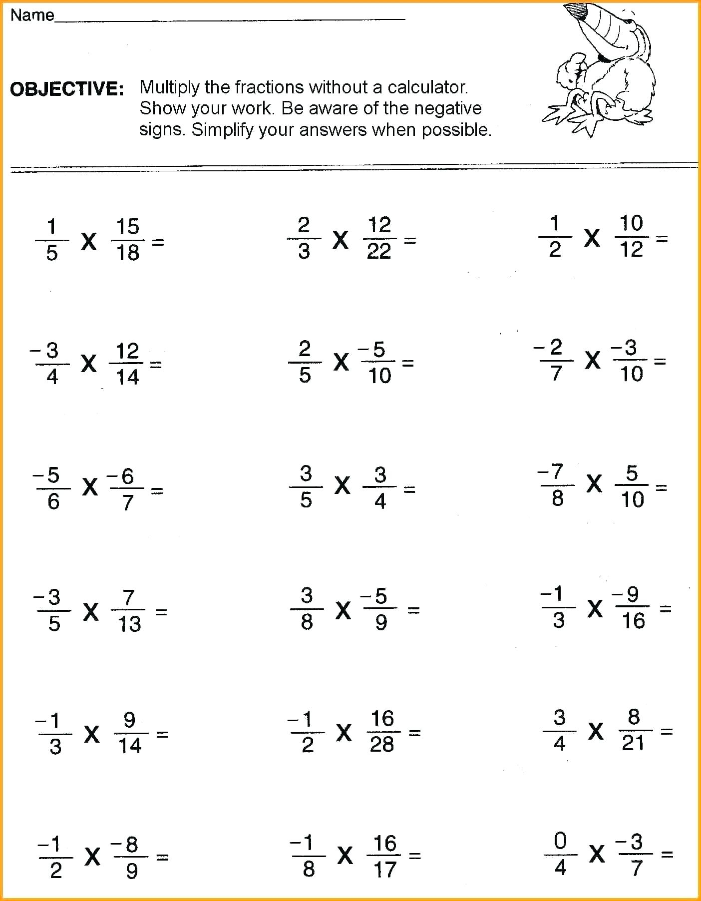 Multiplication Worksheets 9th Grade