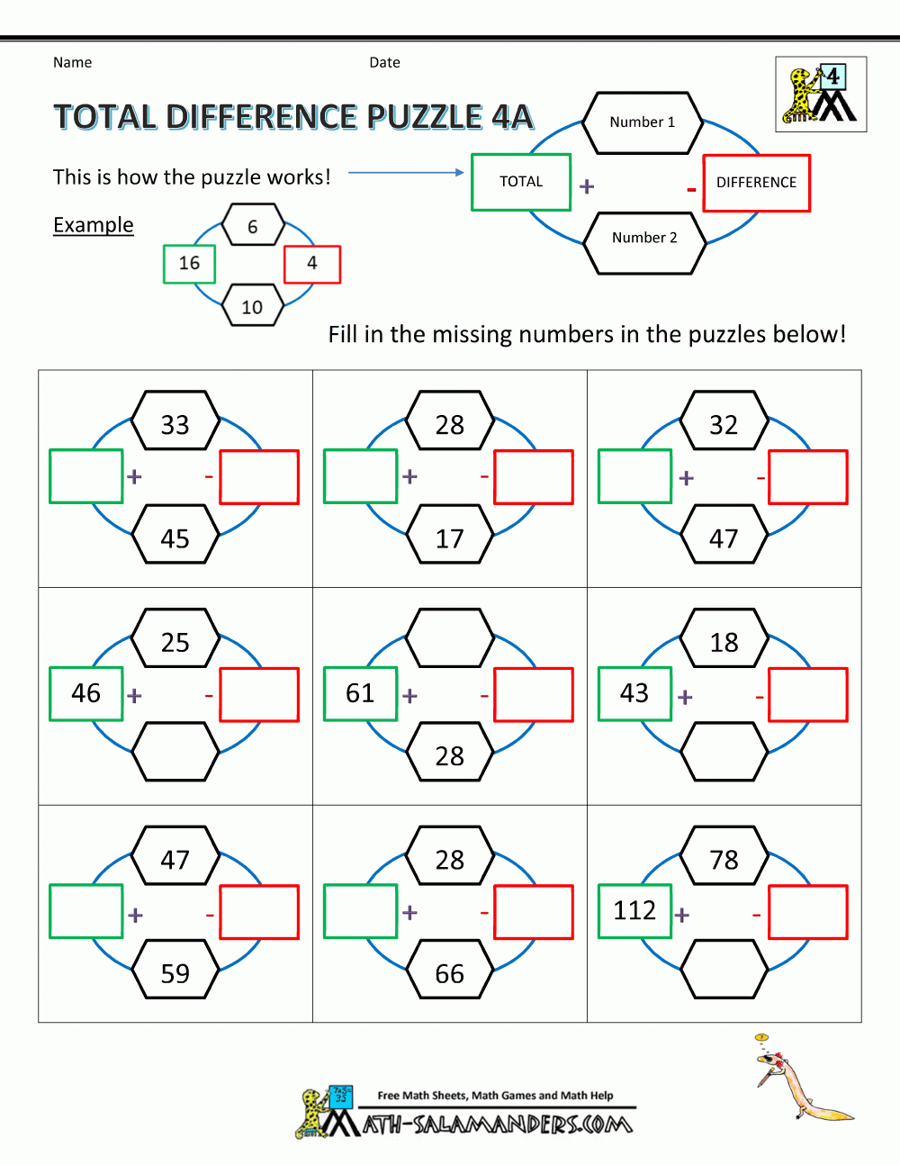 Free Math Puzzles 4Th Grade pertaining to Multiplication Jigsaw Printable