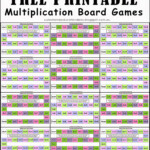 Free Multiplication Board Games | Math Board Games in Printable Multiplication Board Games