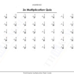 Free Printable 3X Multiplication Quiz Answers | Free in Free Printable Multiplication Quiz