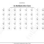 Free Printable 3X Multiplication Quiz Answers | Free Inside Free Printable Multiplication Quiz Worksheets