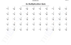 Free Printable 3X Multiplication Quiz Answers | Free intended for Printable Multiplication Flash Cards 1-15