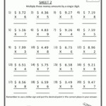 Free Printable 7Th Grade Math Worksheets That Are Rare Within Printable Multiplication Worksheets For 7Th Grade